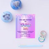 ヤードセールガレージセールグリッタードリップスピンキー チラシ (シングル)