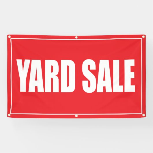 ヤードセール屋外3x5バナー 横断幕 (横)
