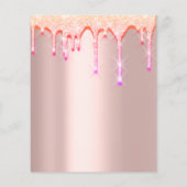 ヤードセール車庫セール用ホログラフィックグリッタードリップ チラシ (裏面)