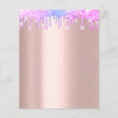 ヤードセール車庫セール用ホログラフィックバラドリップ チラシ (裏面)