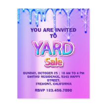 ヤードセール ガレージセール ホログラフィック ピンク スパーク ドリップス