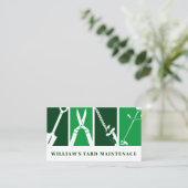 ヤードツールプロフェッショナル緑白 名刺 (スタンド正面)