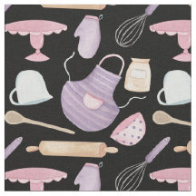 ヤードバイウォーターかわいらしカラーベーカリーベーキングプリント