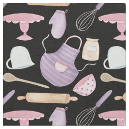 ヤードバイウォーターかわいらしカラーベーカリーベーキングプリント ファブリック