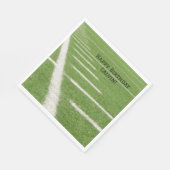 ヤードラインフィールドサッカー誕生日パーティー スタンダードランチョンナプキン (角)