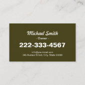 ヤードローンガーデ気にィング造園グリーングラス 名刺 (裏面)