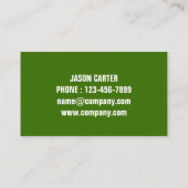 ヤードローン気にモーニングランドスキャパー造園 名刺 (裏面)