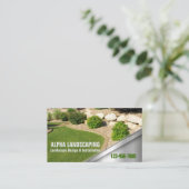 ヤードローン気にモーニングランドスキャパー造園 名刺 (スタンド正面)