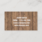 ヤードローン気に造園アーボリストツリーサービス 名刺 (裏面)