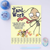 ヤードワークを探している チラシ (シングル)