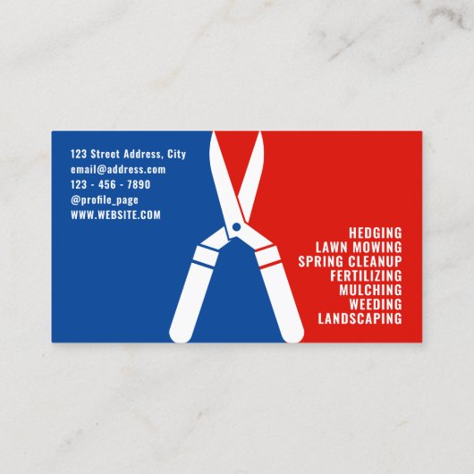 ヤード保守スポーティなロゴ 名刺 (裏面)