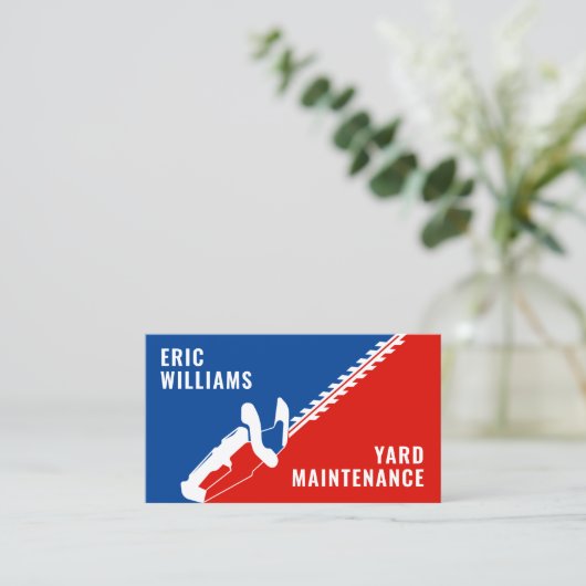 ヤード保守スポーティなロゴ 名刺 (スタンド正面)