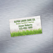 ヤード気に芝地景造園芝刈り マグネット名刺 (インサイチュ)