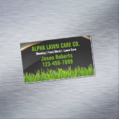 ヤード気に芝地景造園芝刈り マグネット名刺 (インサイチュ)