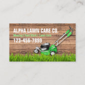 ヤード気に芝地景造園芝刈り 名刺 (正面)