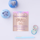 ヤード販売ガレージセール自筆証書留バラ チラシ (シングル)