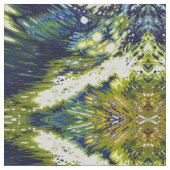 ヤードBohoの青及び緑の生地の陰 ファブリック (クローズアップ)