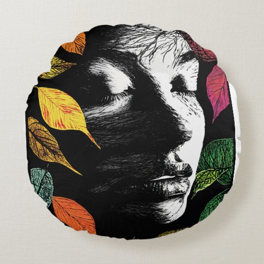 ヤーハンクチの題名の提案ハインジョアパーキ枕 ラウンドクッション (正面)