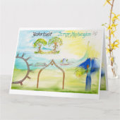 ヤールツェイト：旅のマッピング：弔う人と魂 カード (黄色い花)