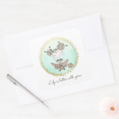 ヤーンお洒落恋人ガール スクエアシール (封筒)