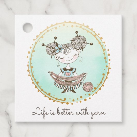 ヤーンお洒落恋人ガール フェイバータグ (正面)