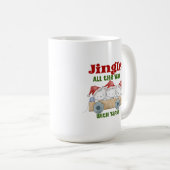 ヤーンでクリスマスの子猫ジングル コーヒーマグカップ (正面右)