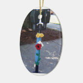 ヤーンによって爆撃されるパーキングメーターのオーナメント セラミックオーナメント (左)