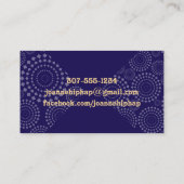 ヤーンのかぎ針編みホックの名刺のカスタムな色の球 名刺 (裏面)