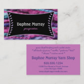 ヤーンのニットのかぎ針編みの店 名刺 (正面/裏面)