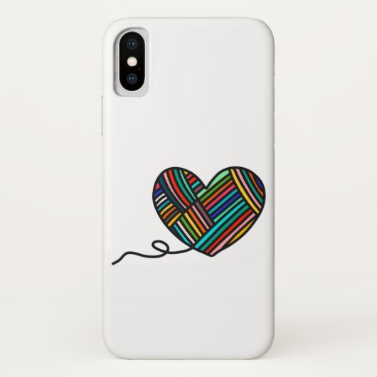 ヤーンのハートのiPhoneの場合 Case-Mate iPhoneケース (裏面)
