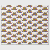 ヤーンのバスケット編み物針編みクラフト ラッピングペーパー (フラット)