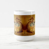 ヤーンのマグを持つヴィンテージの子ネコ コーヒーマグカップ (中央)