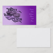 ヤーンの名刺が付いている演劇 名刺 (正面/裏面)