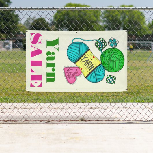 ヤーンの販売 横断幕 (インサイチュ)