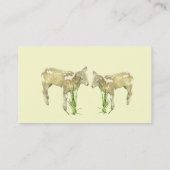 ヤーンウール編み物製織ビジネスカード 名刺 (裏面)