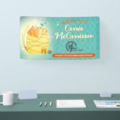 ヤーンキャットクロシェ編み物ホームズプンクラフトショー 横断幕 (トレードショー)