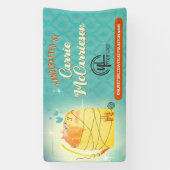 ヤーンキャットクロシェ編み物ホームズプンクラフトショー 横断幕 (縦)