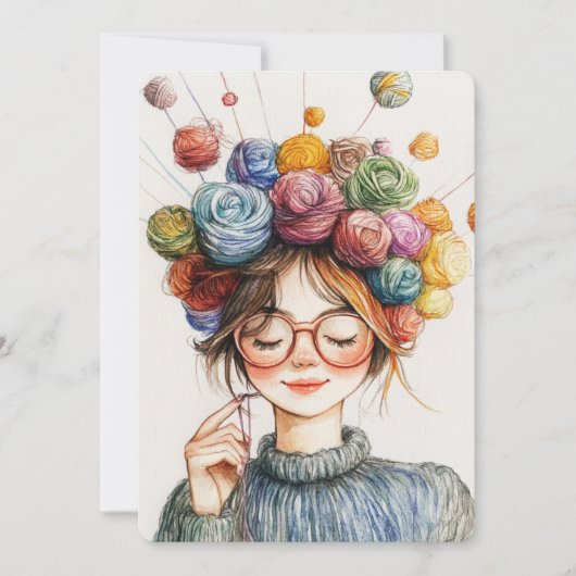 ヤーンクラウンニッターのクリスマス平和的なクラフト シーズンカード (正面)