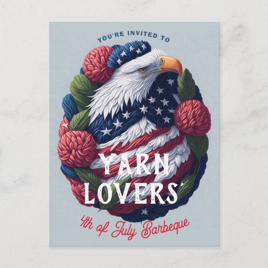 ヤーンクラフト7月愛国独立記念日 ポストカード (正面)