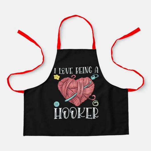 ヤーンクロッチング編み物デイ エプロン (正面)