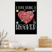 ヤーンクロッチング編み物デイ ポスター (キッチン)