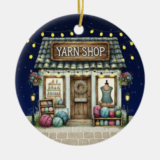 ヤーンショップセラミックオーナメント セラミックオーナメント (正面)