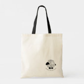 ヤーンシープ編み物プロジェクトトートバッグ トートバッグ (裏面)