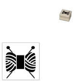 ヤーンスキインクラフツ+編み物針 ラバースタンプ (押印)