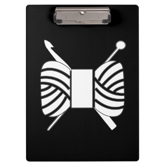 ヤーンスケインニット&クロシェ工芸品{Dark} クリップボード (正面)