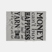 ヤーンズハピネスクラフツ引用文 フリースブランケット (正面(横))