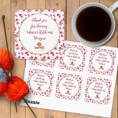 ヤーンセラー繊維アーツありがとうメッセージ スクエアシール