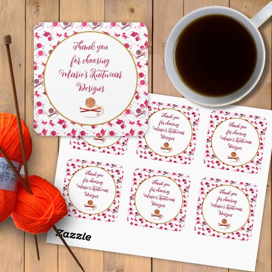 ヤーンセラー繊維アーツありがとうメッセージ スクエアシール