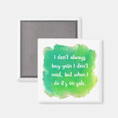 ヤーンセールのジョーク マグネット (正面/裏面)