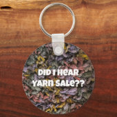 ヤーンセールニットクロチェットブルーパープルおもしろい キーホルダー (正面)